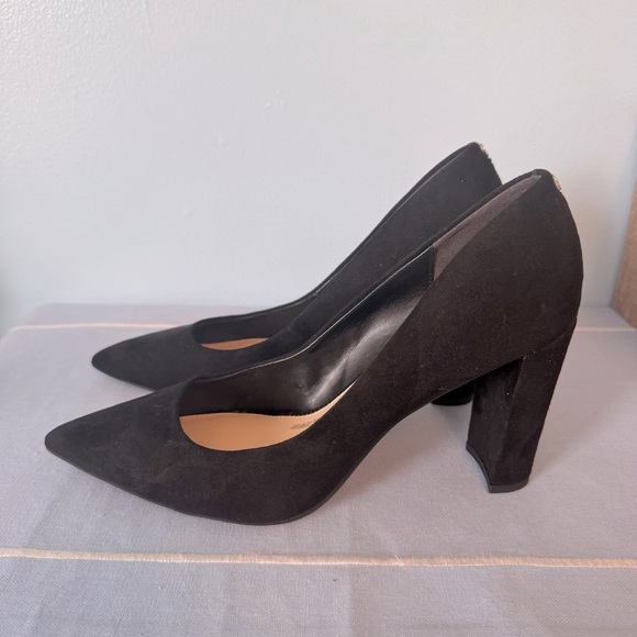 NWOT Circus by Sam Edelman Black Suede Size 8 Block Heels - Picture 4 of 7